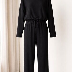Express Black Ribbed Knit Top with Pants